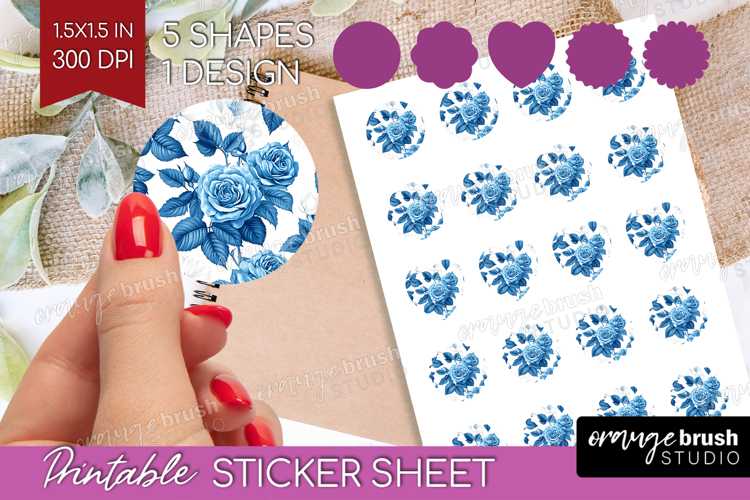 Blue Flowers Clipart Image 24