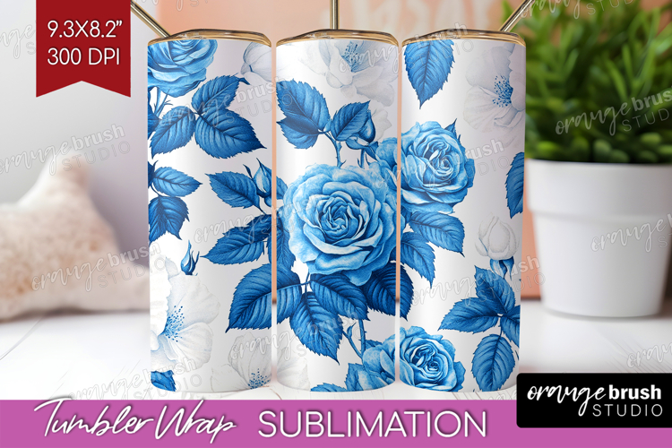 Blue Flowers Clipart Image 8
