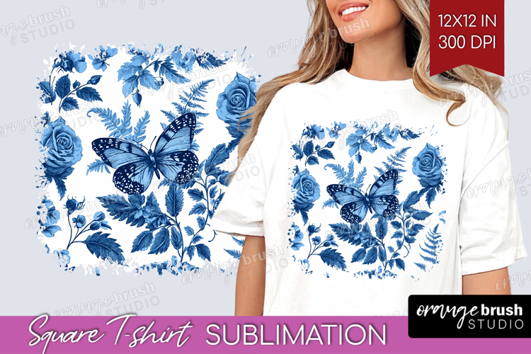 Blue Flowers Clipart Image 10