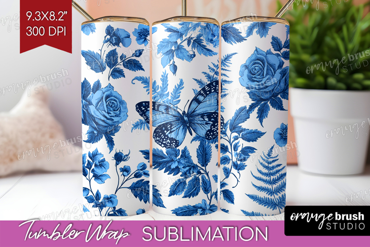Blue Flowers Clipart Image 6