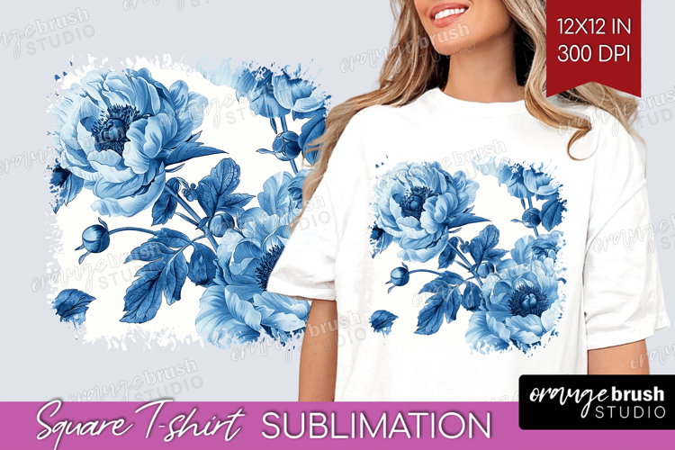 Blue Flowers Clipart Image 9