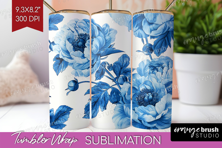 Blue Flowers Clipart Image 5
