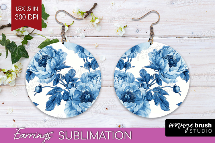Blue Flowers Clipart Image 5