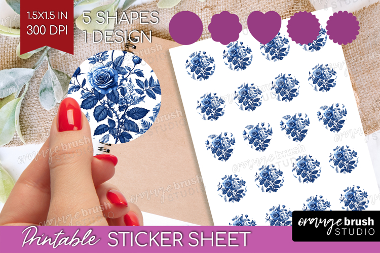 Blue Flowers Clipart Image 20