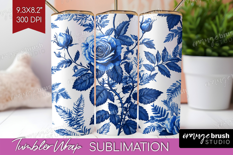 Blue Flowers Clipart Image 4