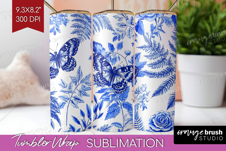 Blue Flowers Clipart Image 3