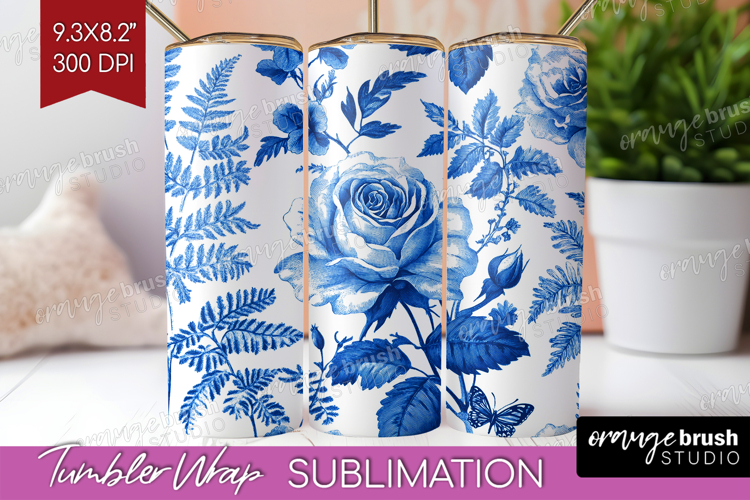Blue Flowers Clipart Image 2