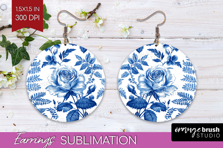 Blue Flowers Clipart Image 2