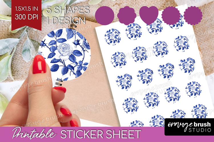Blue Flowers Clipart Image 17
