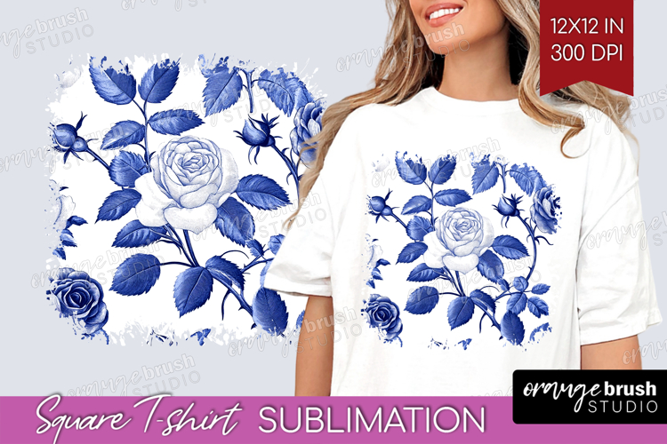 Blue Flowers Clipart Image 5