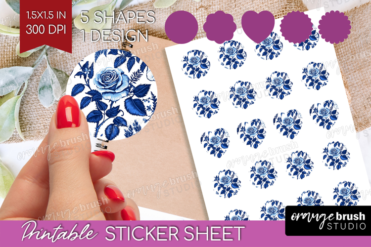 Blue Flowers Clipart Image 16