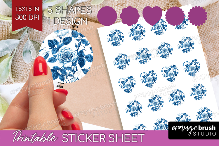 Blue Flowers Clipart Image 15