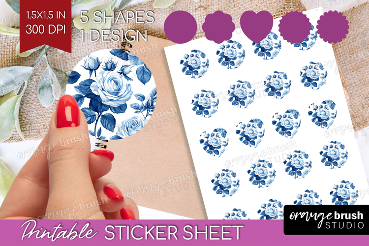 Blue Flowers Clipart Image 14
