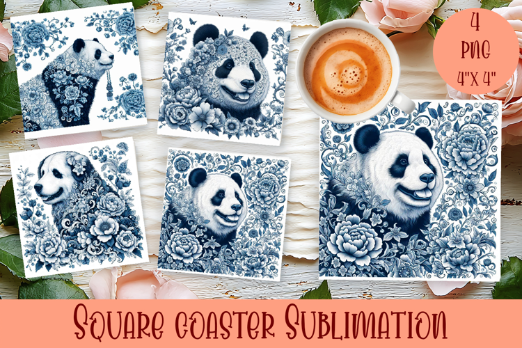 Blue sublimation square coaster Sublimation