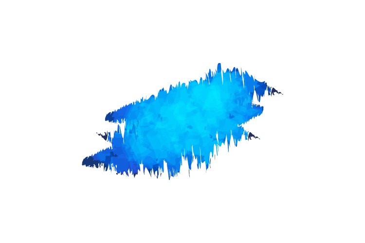 Blue watercolor painting brush design