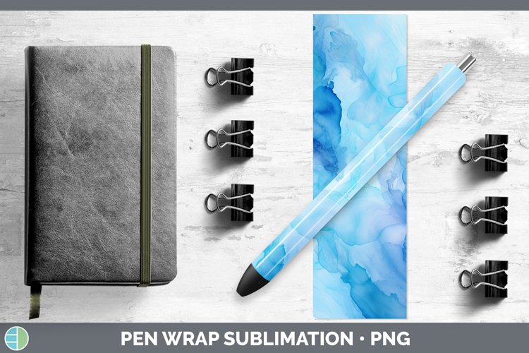 GorgeousBlue Pen Wrap design.