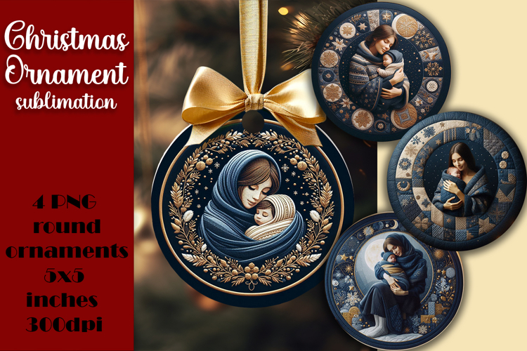 Christmas Ornament | Bible Christmas scene