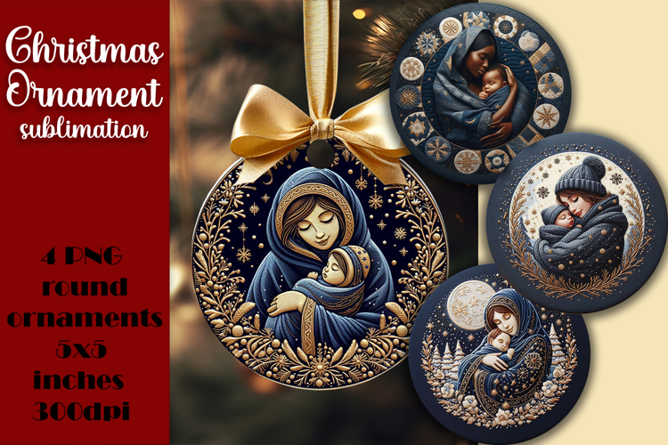 Christmas Ornament | Bible Christmas scene