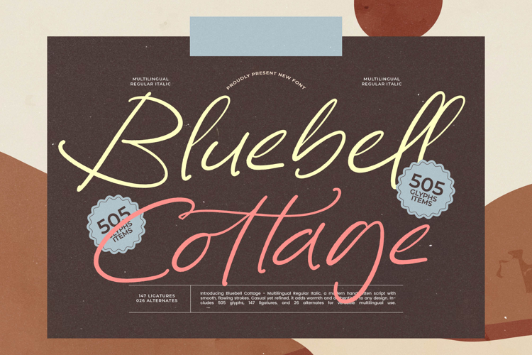 Bluebell Cottage - Modern Handwritten Font