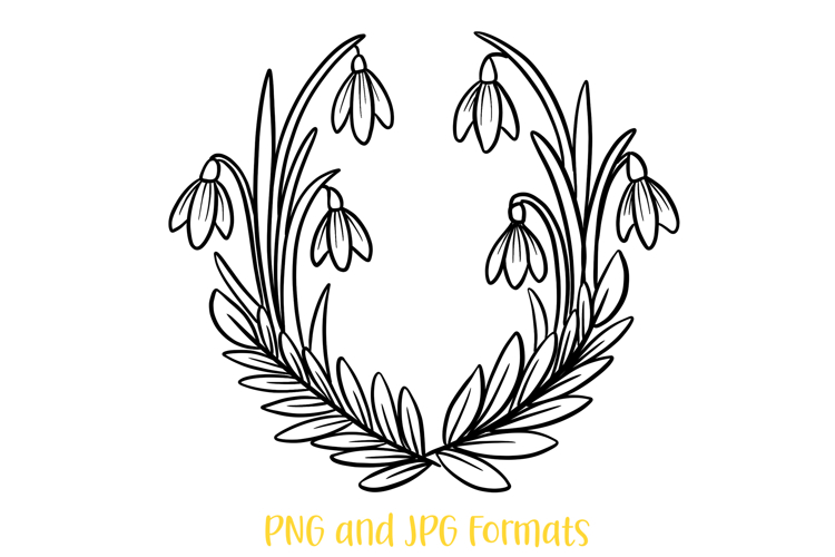 Bluebell Wildflower Wreath Flower Illustration Clipart PNG