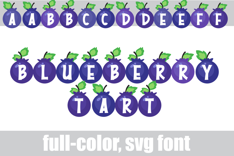 Blueberry Tart Color Font