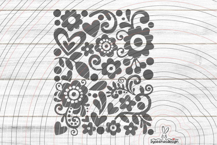 Flower Cutting file SVG DXF