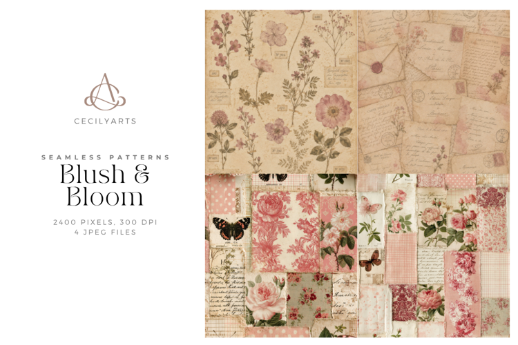 Blush & Bloom 4 Digital Papers