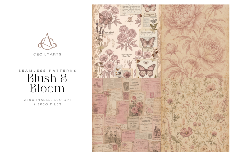 Blush & Bloom 4 Digital Papers