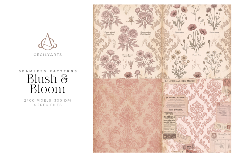 Blush & Bloom 4 Digital Papers
