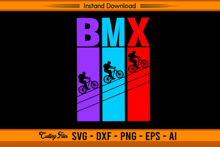 BMX Biker Cycling SVG Extreme Sports Design