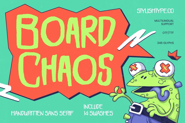 Board Chaos - Handwritten Sans Serif