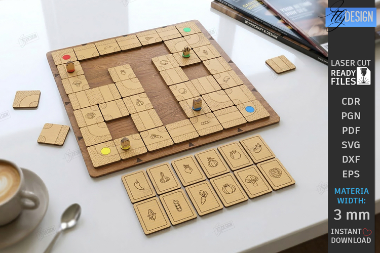 Board Game Labyrinth Laser Cut | Maze Game | Laser Cut Files