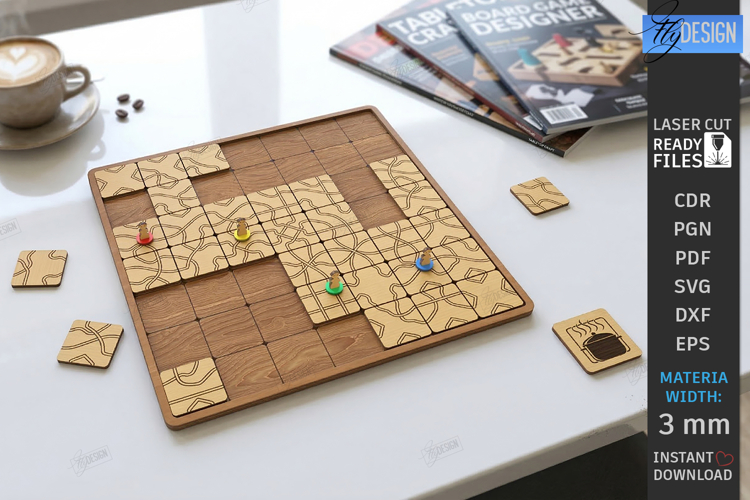Board Game Labyrinth Laser Cut | Maze Game | Laser Cut Files