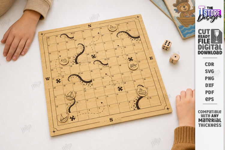 Snakes and Ladders Board Game Laser Cut | Kids Laser | CNC