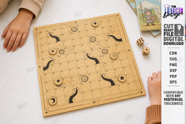 Snakes and Ladders Board Game Laser Cut | Kids Laser | CNC