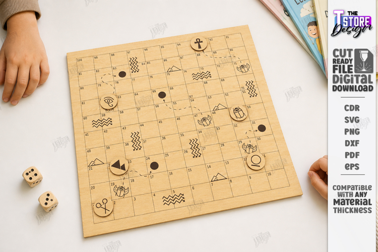 Snakes and Ladders Board Game Laser Cut | Kids Laser | CNC