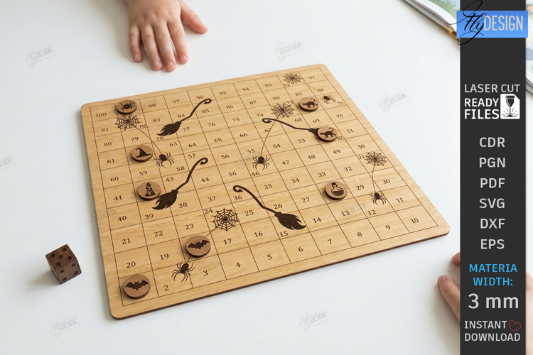 Board Games Laser Cut | Snakes and Ladders | Family Games