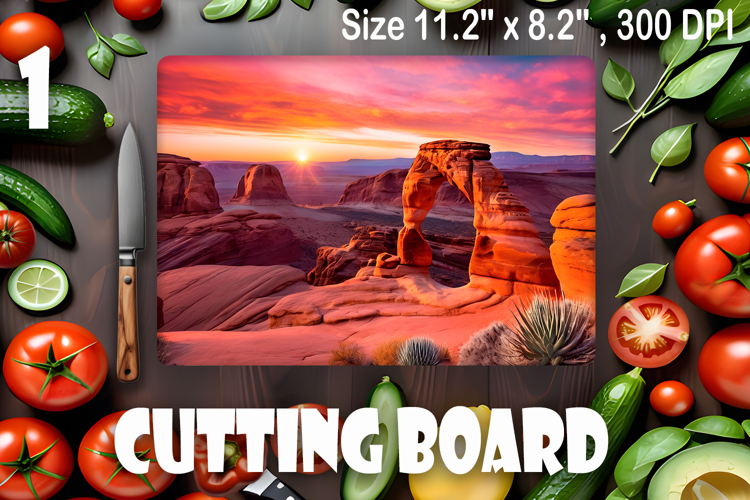 American landscape cutting board design - cutting board desi
