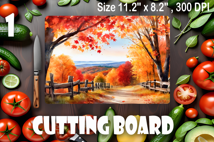 American landscape cutting board design - cutting board desi