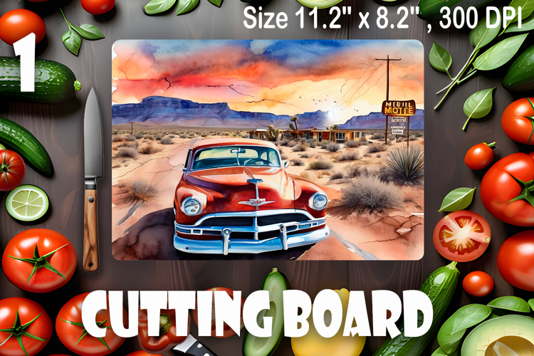 American landscape cutting board design - cutting board desi