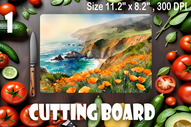 American landscape cutting board design - cutting board desi