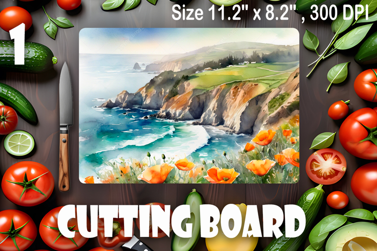 American landscape cutting board design - cutting board desi