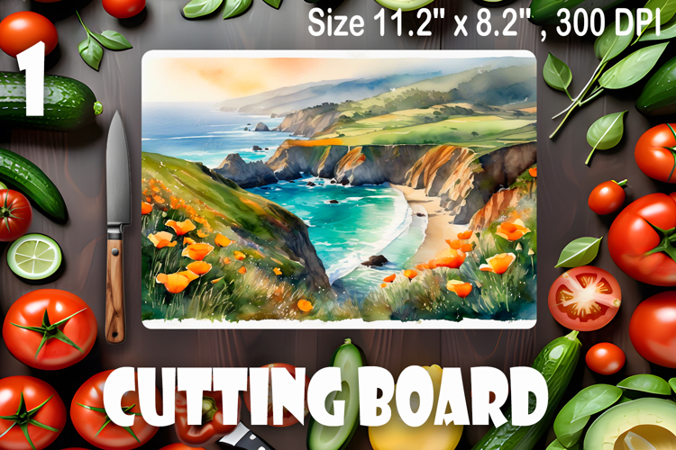 American landscape cutting board design - cutting board desi