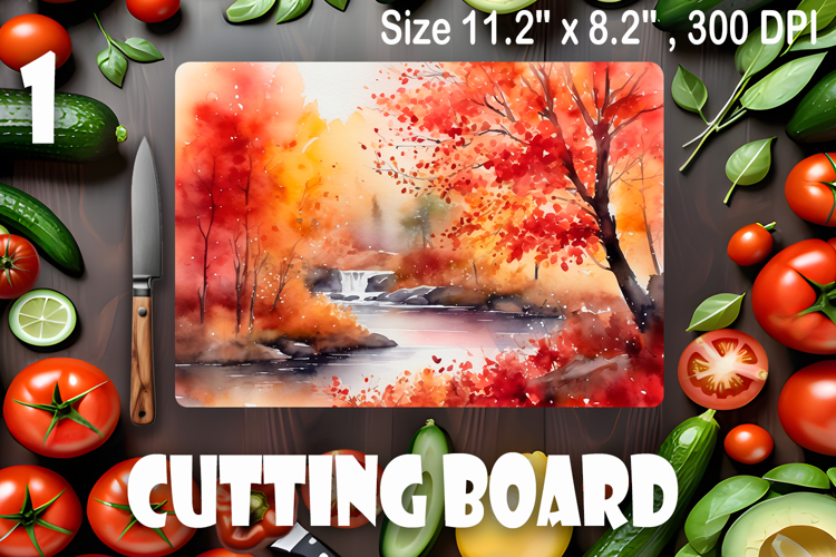American landscape cutting board design - cutting board desi