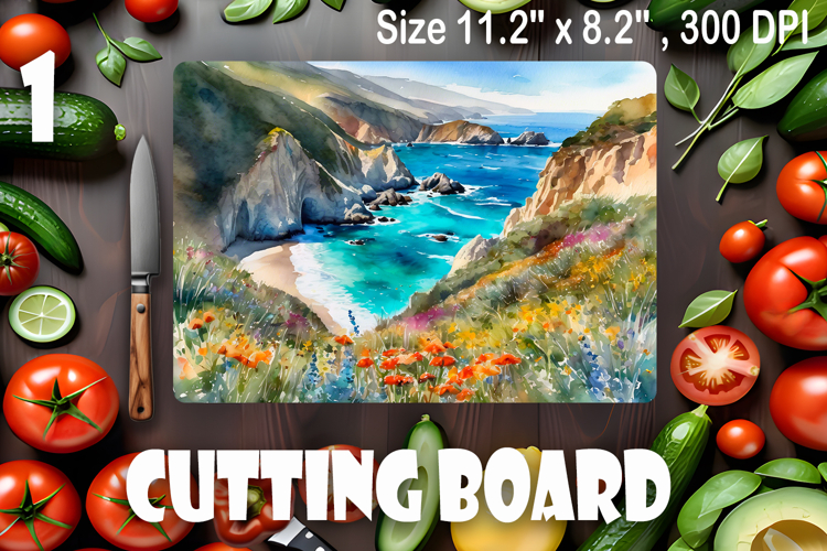 American landscape cutting board design - cutting board desi
