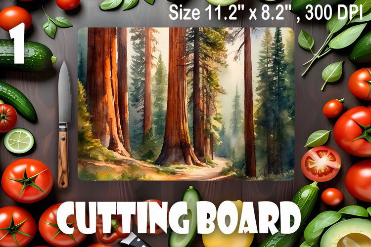 American landscape cutting board design - cutting board desi