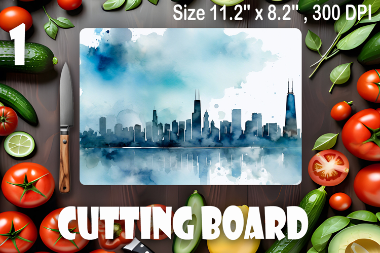 American landscape cutting board design - cutting board desi