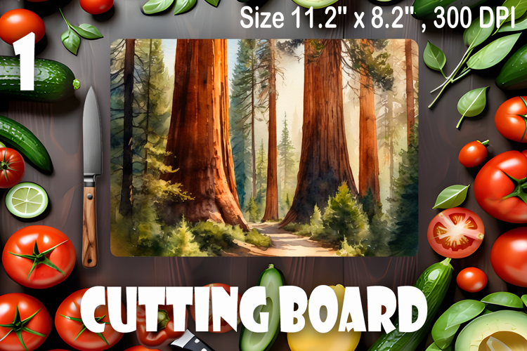 American landscape cutting board design - cutting board desi