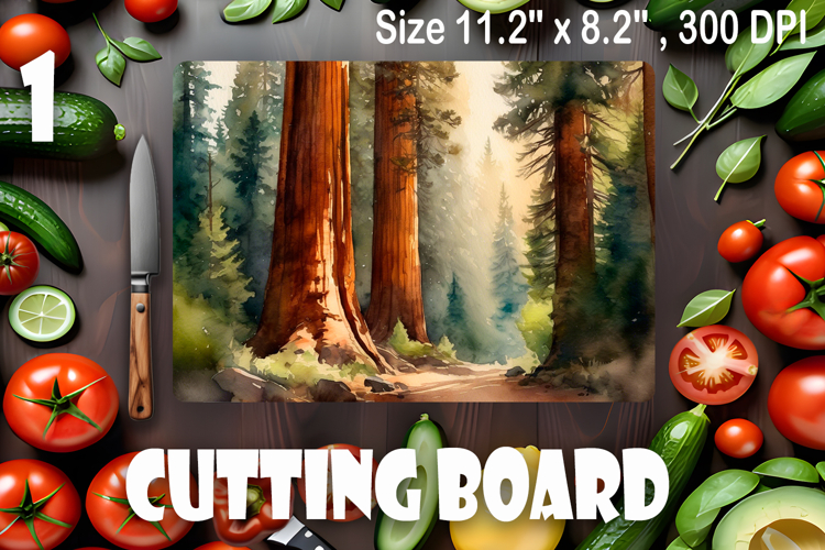American landscape cutting board design - cutting board desi