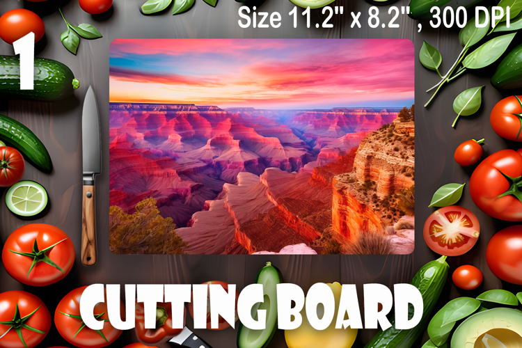 American landscape cutting board design - cutting board desi